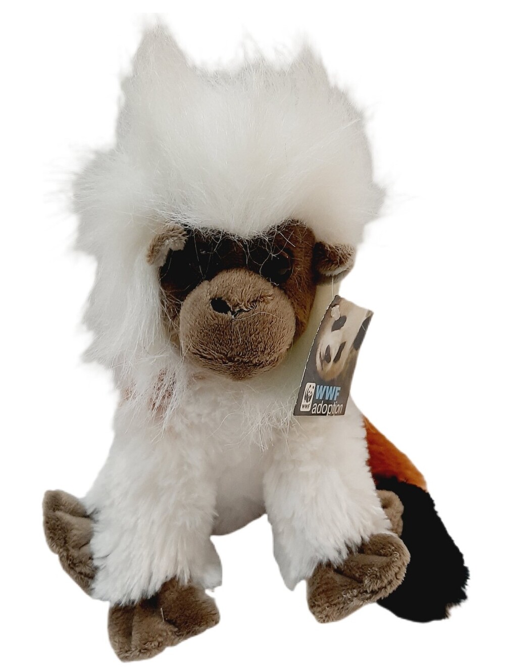 🍒 WWF World Wildlife Fund Cotton-Top Tamarin Monkey Plush Exotic Stuffed Animal